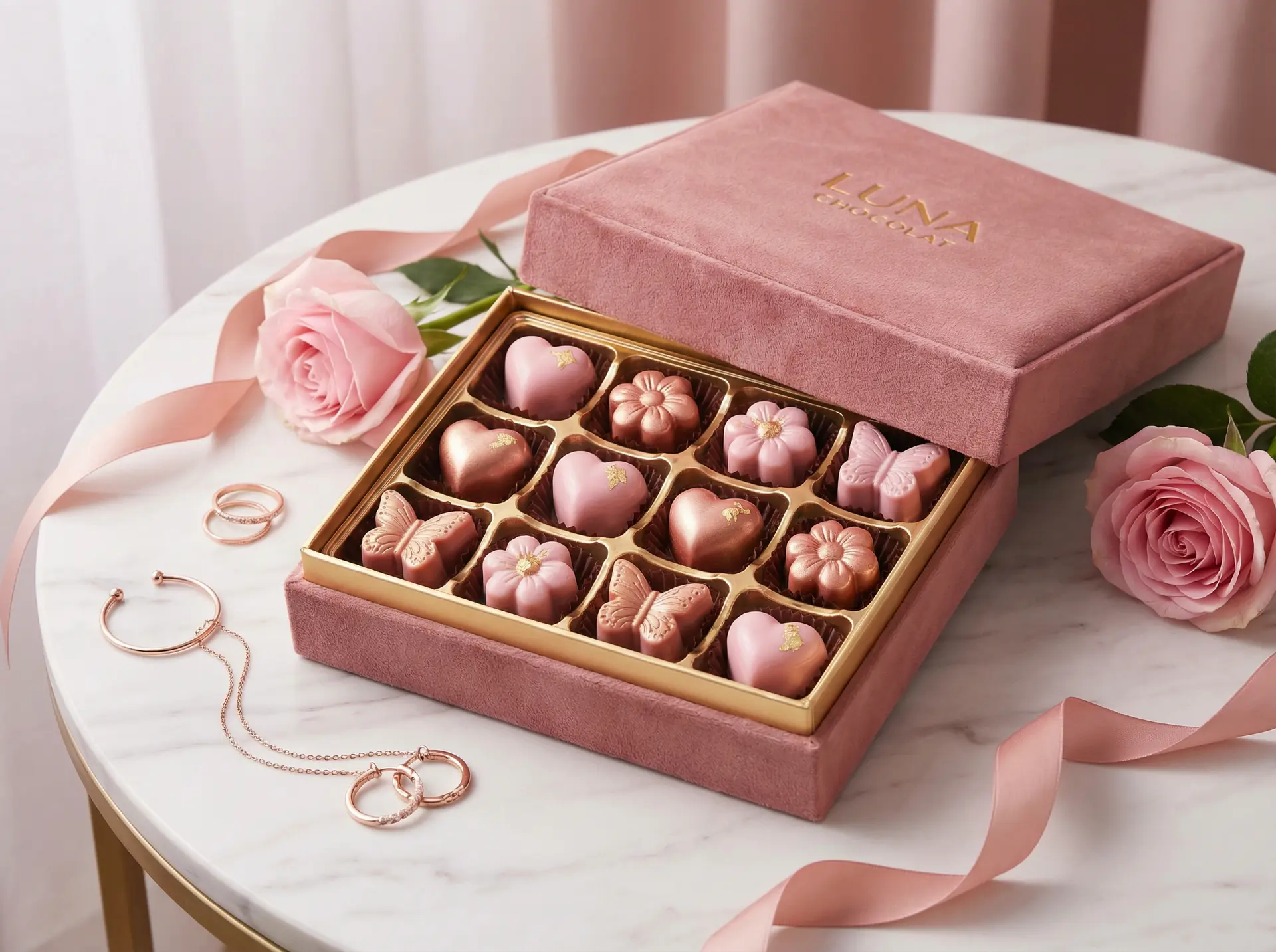 女性向巧克力系列 - 糖心vlog ，花漾系列精美礼盒